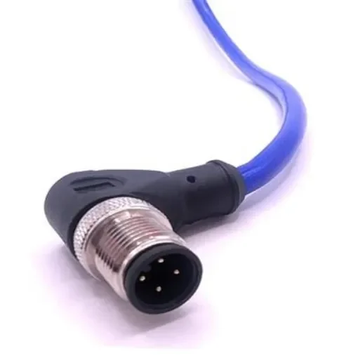 Mueller Electric Right Angle Male 4 way M12 to Free Ends Actuator/Sensor Cable, 5m - C4B81M005 product image