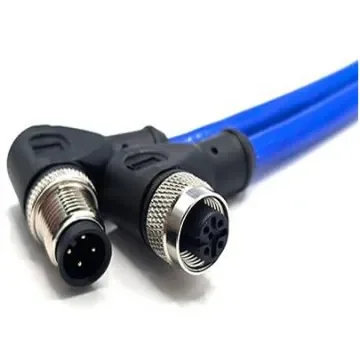 Mueller Electric Right Angle Male 4 way M12 to Right Angle Female 4 way M12 Actuator/Sensor Cable, 5m - C4BD81M005 product image