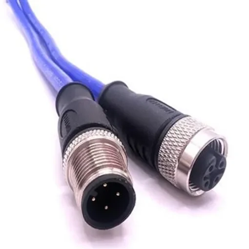Mueller Electric Straight Male 4 way M12 to Straight Female 4 way M12 Actuator/Sensor Cable, 10m - C4AC81M010 product image