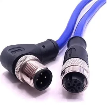 Mueller Electric Right Angle Male 4 way M12 to Straight Female 4 way M12 Actuator/Sensor Cable, 10m - C4BC81M010 product image