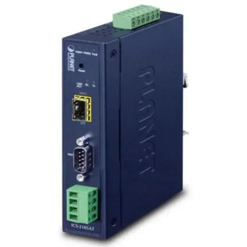 Planet Serial Device Server, 1 Ethernet Port, 1 Serial Port, RS232, RS422, RS485 Interface, 921kbps Baud Rate - ICS-2105AT product image