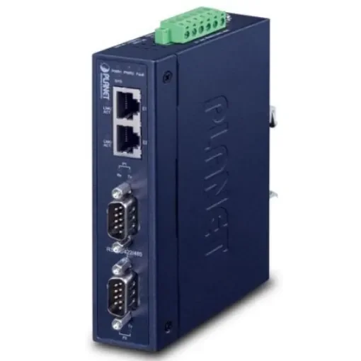 Planet Serial Device Server, 2 Serial Port, RS232, RS422, RS485 Interface, 921kbps Baud Rate - ICS-2200T product image