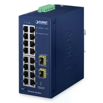 Planet IGS-4215-16T2S-U, Managed Switch 16 Port Network Switch RJ-45 product image