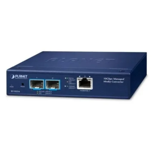 Planet RJ45 Ethernet Media Converter, Copper, 60000Mbit/s, Half/Full Duplex 100km - XT-925A product image