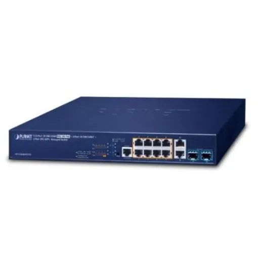 Planet GS-5220-8UP2T2X, Managed Switch 10 Port Network Switch With PoE RJ-45 product image