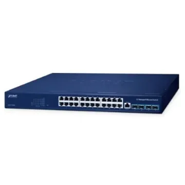 Planet RJ45 Ethernet Media Converter, 10/100/1000Mbit/s - GS-6311-24T4X product image