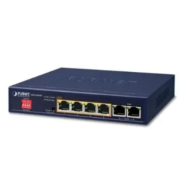 Planet GSD-604HP, Unmanaged 6 Port Network Switch With PoE RJ-45 product image