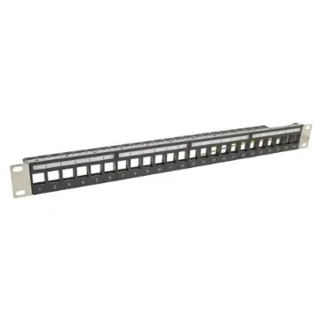 CAE Multimedia Connect LKPAN1U Series 60 Port RJ45 Patch Panel 44.4mm Grey product image