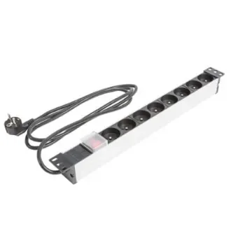 CAE Multimedia Connect Schuko 8 Gang Power Distribution Unit, 2m Cable, 16A, 250 V ac - 49BM8IPPM product image