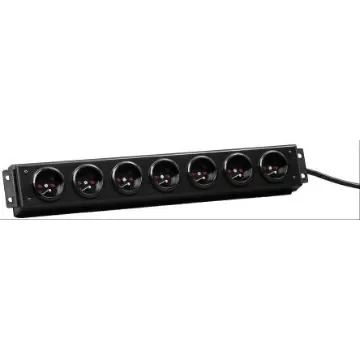 CAE Multimedia Connect Schuko 8 Gang Power Distribution Unit, 2m Cable, 16A, 250 V ac - 49BP7 product image