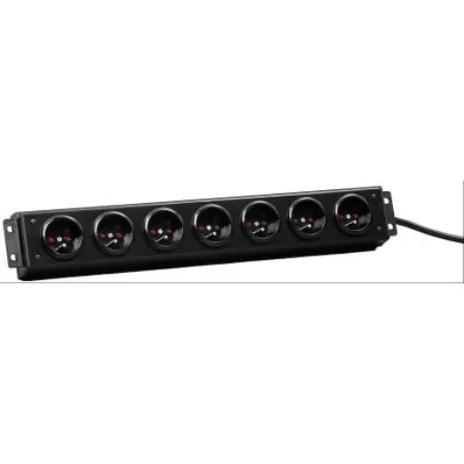 CAE Multimedia Connect Schuko 8 Gang Power Distribution Unit, 2m Cable, 16A, 250 V ac - 49BP7 product image