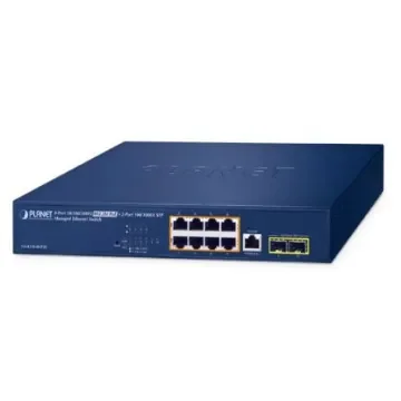 Planet GS-4210-8UP2S, Managed Switch 8 Port Network Switch With PoE RJ-45 product image