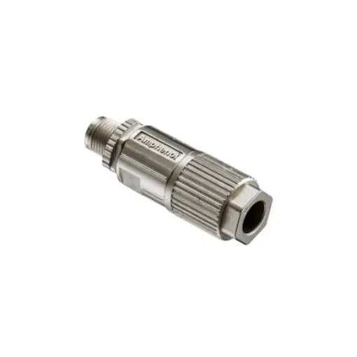 Amphenol Industrial Industrial Circular Connectors, 8 Contacts, Cable Mount, M12 Connector, Plug, Male, IP68, MSXS - MSXS-08BMMD-SL8001 product image