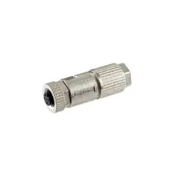 Amphenol Industrial Industrial Circular Connectors, 4 Contacts, Cable Mount, M12 Connector, Socket, Female, IP68, MSAS - MSAS-04BFFD-SL8005 product image