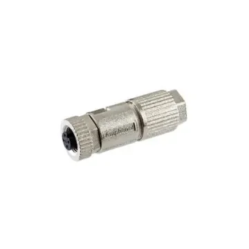 Amphenol Industrial Industrial Circular Connectors, 4 Contacts, Cable Mount, M12 Connector, Socket, Female, IP68, MSAS - MSAS-04BFFD-SL8001 product image