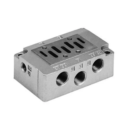 SMC EVS7 series G 3/8 Sub Base for use with VS7 Series, EVS7-2-A03F product image