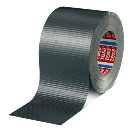 Tesa 04662-00098-00 Duct Tape, 50m x 96mm, Silver, PE Coated Finish product image