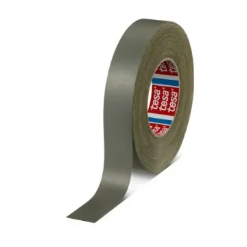 Tesa 04657-00113-00 Cloth Tape, 50m x 30mm, Yellow, Acrylic Coated Finish product image