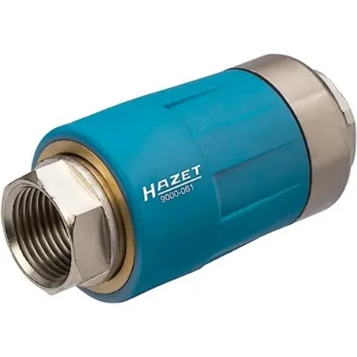 HAZET Nickel Plated Brass Female Pneumatic Quick Connect Coupling, G 3/8 One Touch - 9000-061 product image