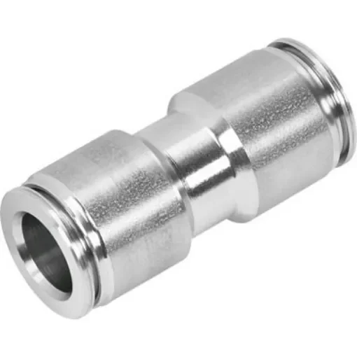 Festo CRQS Series Push-in Fitting, 1/2 in to 1/2 in, Tube-to-Tube Connection Style, 565344 - CRQS-1/2T-U product image