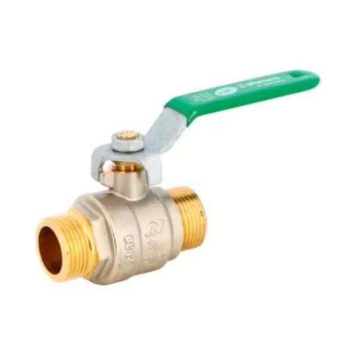 Sferaco Nickel Plated Brass Ball Valve, Ball Valve, Threaded, BSP 1 1/2in, 40bar Operating Pressure - 567008 product image