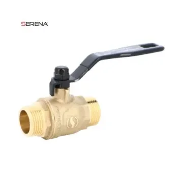 Sferaco Nickel Plated Brass Ball Valve, Ball Valve, Threaded, BSP 1 1/2in, 40bar Operating Pressure - 566008S product image