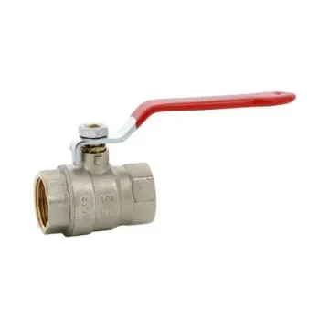 Sferaco Nickel Plated Brass Ball Valve, Ball Valve, Threaded, BSP 2 1/2in, 30bar Operating Pressure - 580010 product image