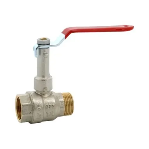 Sferaco Nickel Plated Brass Ball Valve, Ball Valve, Threaded, BSP 1 1/2in, 30bar Operating Pressure - 616008 product image