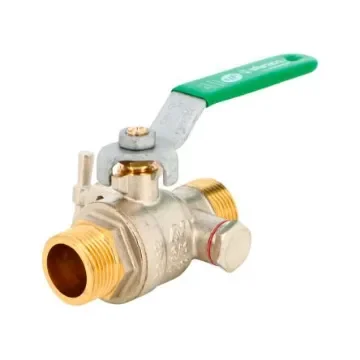 Sferaco Nickel Plated Brass Ball Valve, Ball Valve, Threaded, BSP 1in, 40bar Operating Pressure - 544006 product image