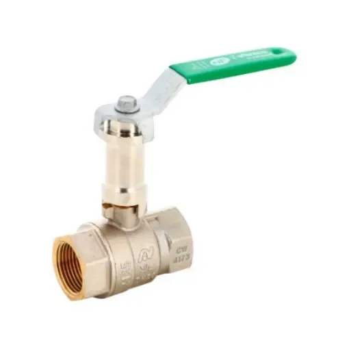 Sferaco Nickel Plated Brass Ball Valve, Ball Valve, Threaded, BSP 1 1/4in, 40bar Operating Pressure - 610007 product image