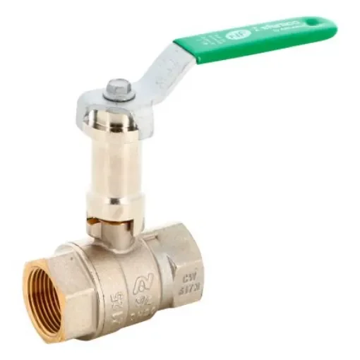 Sferaco Nickel Plated Brass Ball Valve, Ball Valve, Threaded, BSP 2in, 40bar Operating Pressure - 610009 product image