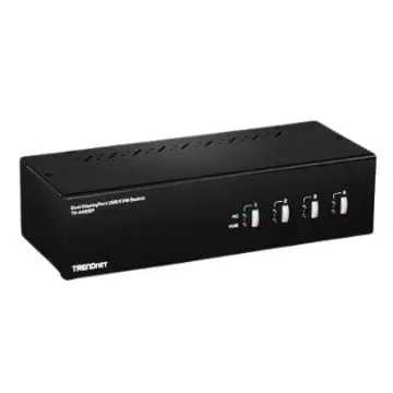 Trendnet 2 Port Dual Monitor USB DisplayPort KVM Switch, 3.5 mm Jack 3840 x 2160 Maximum Resolution - TK-440DP product image