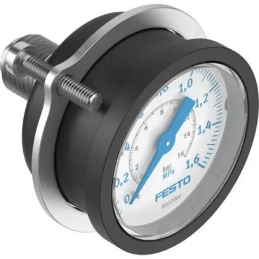 Festo G 1/4 Analogue Pressure Gauge 16bar Panel 40mm Outside Diameter - PAGN-P-40-1.6M-G14 product image