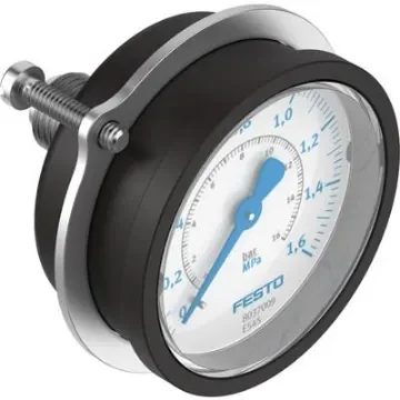 Festo G 1/4 Analogue Pressure Gauge 16bar Panel 50mm Outside Diameter - PAGN-P-50-1.6M-G14 product image