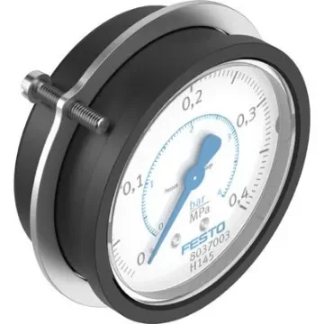 Festo G 1/4 Analogue Pressure Gauge 4bar Panel 63mm Outside Diameter - PAGN-P-63-0.4M-G14-1 product image