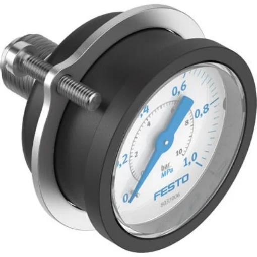 Festo G 1/4 Analogue Pressure Gauge 10bar Panel 40mm Outside Diameter - PAGN-P-40-1M-G14 product image