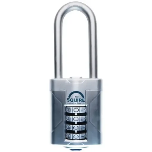 Squire Padlock Weatherproof Boron Alloy, Steel Padlock, 8mm Shackle, 50mm Body - VULCAN COMBI 50 2.5 product image