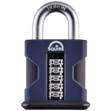 Squire Padlock Weatherproof Steel Padlock, 10mm Shackle, 55mm Body - SS50/COMBI product image
