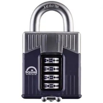 Squire Padlock Steel Padlock, 10mm Shackle, 55mm Body - WARRIOR COMBI 55 product image