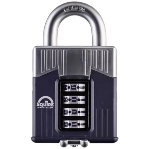 Squire Padlock Steel Padlock, 10mm Shackle, 55mm Body - WARRIOR COMBI 55 product image