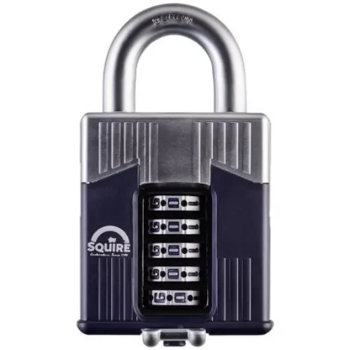 Squire Padlock Steel Padlock, 12mm Shackle, 65mm Body - WARRIOR COMBI 65 product image