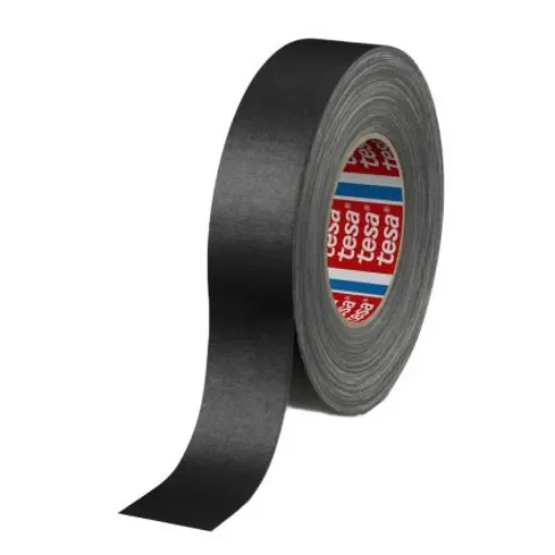 Tesa Tesa 4661 Cloth Tape, Amber, Black, Blue, Green, Grey, Red, White, Yellow, Acrylic Coated Finish - 04661-00010-00 product image