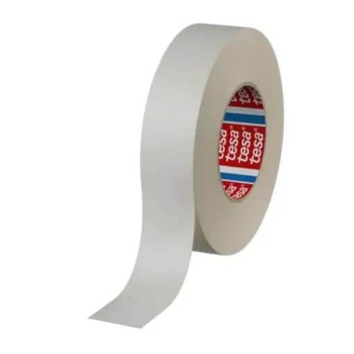 Tesa Tesa 4661 Cloth Tape, Amber, Black, Blue, Green, Grey, Red, White, Yellow, Acrylic Coated Finish - 04661-00020-00 product image