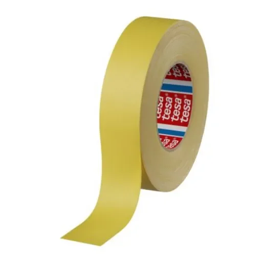 Tesa Tesa 4661 Cloth Tape, Amber, Black, Blue, Green, Grey, Red, White, Yellow, Acrylic Coated Finish - 04661-00035-00 product image
