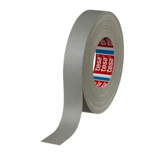 Tesa Tesa 4661 Cloth Tape, Amber, Black, Blue, Green, Grey, Red, White, Yellow, Acrylic Coated Finish - 04661-00057-00 product image