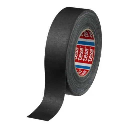 Tesa 4671 Black, Blue, Clear, Green, Red, Yellow Acrylic Coated Duct Tape, 0.28mm Thick - 04671-00034-00 product image