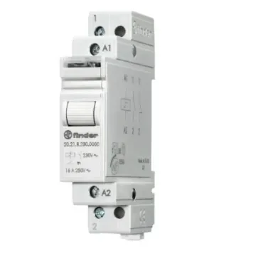 Finder DIN Rail Modular Step Relay, 24V Coil, 16A Switching Current, SPST - 20.21.9.024.4000 product image