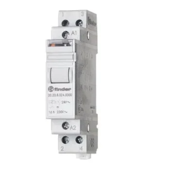 Finder DIN Rail Modular Step Relay, 12V Coil, 16A Switching Current, SPDT, SPST - 20.23.8.012.4000 product image
