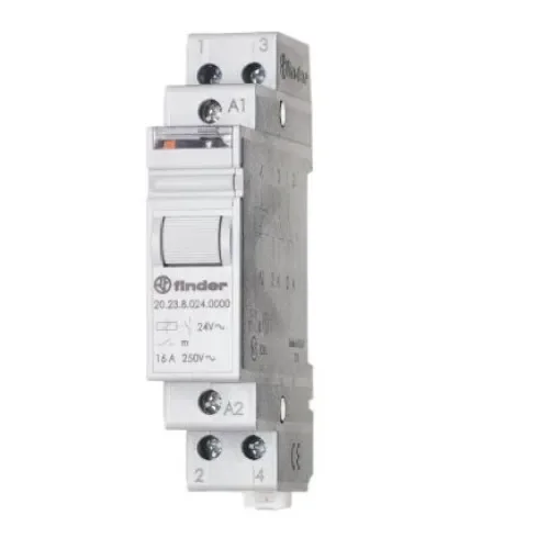Finder DIN Rail Modular Step Relay, 12V Coil, 16A Switching Current, SPDT, SPST - 20.23.8.012.4000 product image