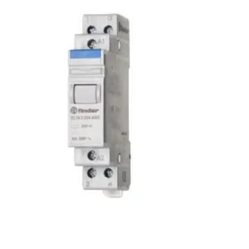 Finder DIN Rail Modular Step Relay, 24V Coil, 20A Switching Current, DPST - 22.24.8.024.4000 product image
